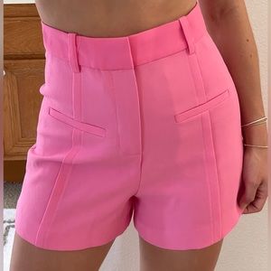 Hot pink Zara trouser shorts - never worn